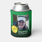 Softball Player One Foto Spirit green Dosenkühler (Kanne Rückseite)