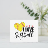 Softball Player | Softballer Team Coach Geschenke Postkarte (Stehend Vorderseite)