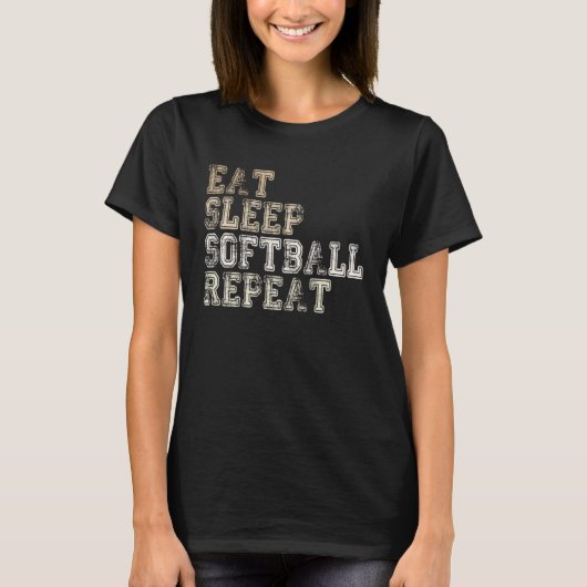 Softball Player Software Sprichwort T-Shirt (Vorderseite)