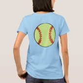 Softball Player T-Shirt (Rückseite)