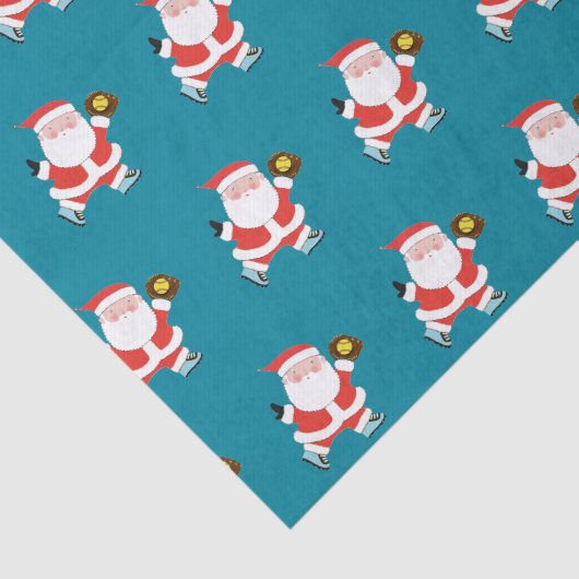 Softball Player Weihnachten Seidenpapier (Ausschnitt)