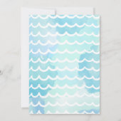 Softball Pool Party Splash Pool Geburtstag Einladung (Rückseite)