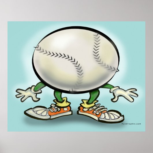 Softball-Poster Poster (Vorne)
