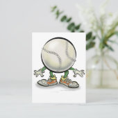 Softball Postkarte (Stehend Vorderseite)