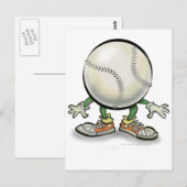 Softball Postkarte (Vorne/Hinten)