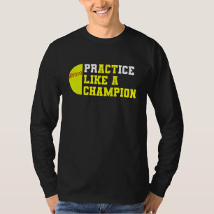 Softball-Praxis wie ein Champion Catcher Pitcher T-Shirt