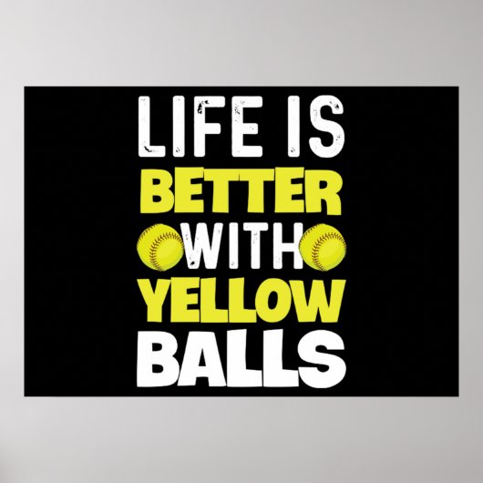 Softball Quote for a Softball Pitcher Poster (Vorne)