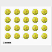 Softball Runder Aufkleber (Blatt)