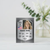 Softball-Schild-Karte für den Softball-Handel Telefonnummerkarte (Stehend Vorderseite)