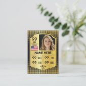 Softball-Schild-Karte für den Softball-Handel Telefonnummerkarte (Stehend Vorderseite)