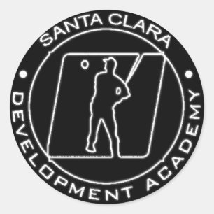 Softball-Schläger-Aufkleber Runder Aufkleber