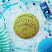 Softball-schmutziger Pappteller (Party)