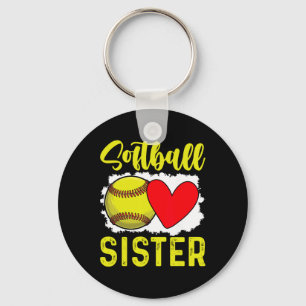 Softball Schwester Softballspielerin Schlüsselanhänger
