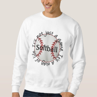 Softball-sein nicht gerade ein Spiel Sweatshirt
