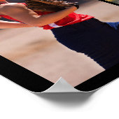 Softball Senior Abschluss 6 FotoCollage Poster (Ecke)