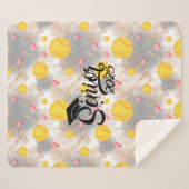Softball Senior Abschluss Geschenk Aquarelltöne Sherpadecke (Vorderseite (Horizontal))
