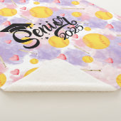 Softball Senior Abschluss gift rosa Herz Sherpadecke (3/4)