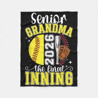 Softball Senior Grandma 2026 Softball Senior Grand Fleecedecke