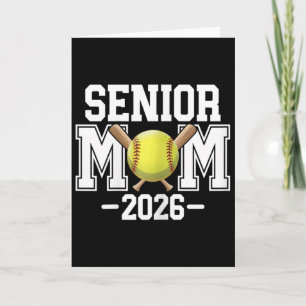Softball Senior-Mutter, Abiturientin 2026, Senior  Karte