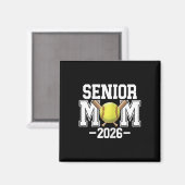Softball Senior-Mutter, Abiturientin 2026, Senior- Magnet (Vorderseite/Rückseite)