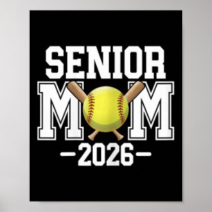 Softball-Senior-Mutter, Abiturientin 2026, Senior- Poster