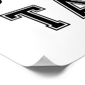 Softball Senior Night Abschluss Poster (Ecke)