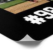 Softball Senior Night Graduation Player Poster (Ecke)