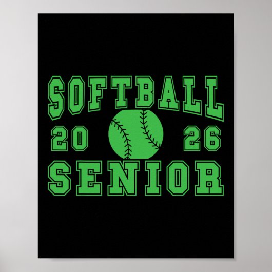 Softball Senior Night Softball Senior 2026 Absolve Poster (Vorne)