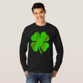 Softball Shamrock Glücksklee Irischer St. Patrick' T-Shirt (Vorne ganz)