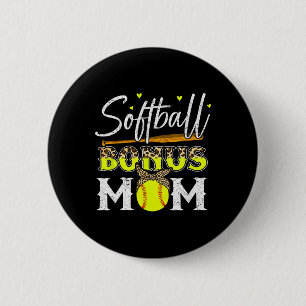 Softball-Shirt Frauen Stiefmutter Softball Bonus-M Button