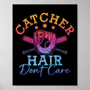 Softball-Shirt Mädchen Frauen Softball-Spielerin S Poster