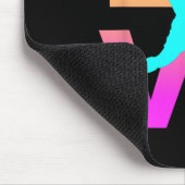 Softball-Shirts für Mädchen Liebe Mousepad (Ecke)