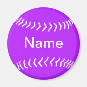 Softball-Silhouette-Magnet lila Magnet