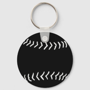 Softball-Silhouette-Schlüsselanhänger-Schwarzes Schlüsselanhänger