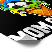 Softball Soccer Basketball Mom Ice Cream Summer Ga Poster (Ecke)