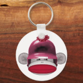 Softball Sock Monkey Schlüsselanhänger (Vorderseite)