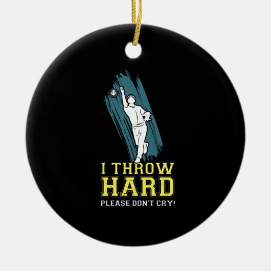 Softball Softball Pitcher Keramik Ornament (Vorne)