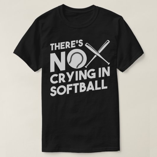 Softball Softball-Racket T-Shirt (Design vorne)