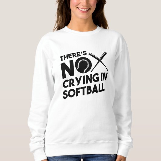 Softball Softball-Schläger Sweatshirt (Vorderseite)