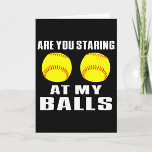 Softball, Softball-Spieler Softball-Liebhaber star Karte