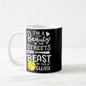 Softball Softballspieler  Kaffeetasse (Links)