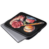 Softball Sommer Laptopschutzhülle (Vorne Knopf)
