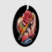 Softball Sommer Ornament (Vorderseite)