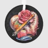 Softball Sommer Ornament (Rückseite)