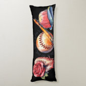 Softball Sommer Seitenschläferkissen (Rückseite (Vertikal))