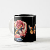 Softball-Sommer Zweifarbige Tasse (Vorderseite Links)