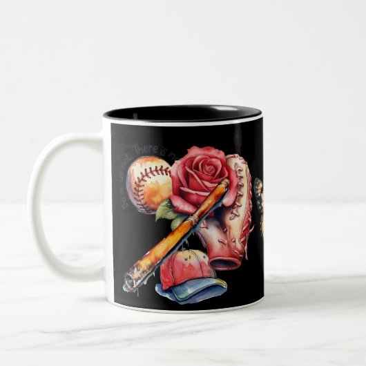 Softball-Sommer Zweifarbige Tasse (Links)
