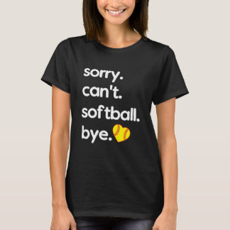 Softball-Spieler-Fan T-Shirt