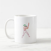 Softball-Spieler Kaffeetasse (Links)