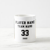 Softball-Spieler Name Nummer Team 2 Fotos Kaffeetasse (Mittel)